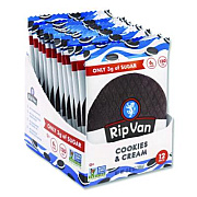 Rip Van Wafels - Single Serve, Cookies and Cream, 1.16 oz Pack, 12/Box (00388)