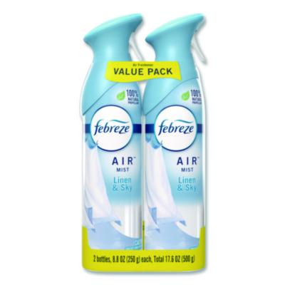Febreze AIR, Linen and Sky, 8.8 oz Aerosol Spray, 2/Pack (17340PK)