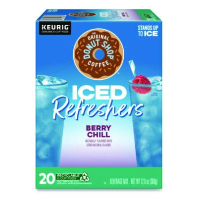The Original Donut Shop ICED Refreshers K-Cup Pods, Berry Chill, 20/Box (0631)