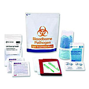 First Aid Only 15-Piece Blood-Borne Pathogen Treatment Pack, 15 Pieces, Resealable Plastic Bag (91169)
