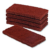 AbilityOne 7910015124968, SKILCRAFT Baseboard Scrubber Kit Stripping Replacement Pad, 1 x 4.75, Brown, 5/Box