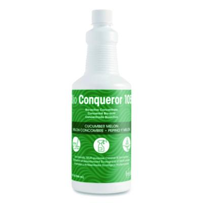 Fresh Products Bio Conqueror 105 Enzymatic Odor Counteractant Concentrate, Cucumber-Melon, 1 qt Bottle, 12/Carton (1232BWBCMF)