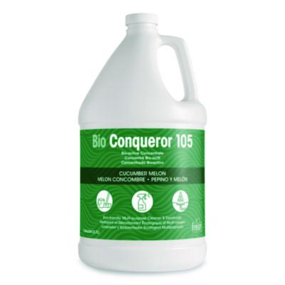 Fresh Products Bio Conqueror 105 Enzymatic Odor Counteractant Concentrate, Cucumber Melon, 1 gal Bottle, 4/Carton (1BWBCMF)