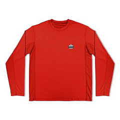 ergodyne Chill-Its 6689 Cooling Long Sleeve Sun Shirt with UV Protection, X-Large, Orange (12180)
