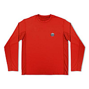 ergodyne Chill-Its 6689 Cooling Long Sleeve Sun Shirt with UV Protection, 3X-Large, Orange (12182)