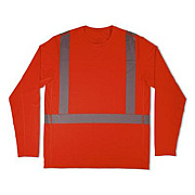 ergodyne Chill-Its 6688 Type R Class 2 Cooling Hi-Vis Sun Shirt with UV Protection, Small, Orange (12230)