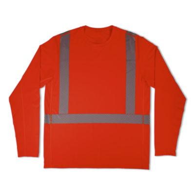 ergodyne Chill-Its 6688 Type R Class 2 Cooling Hi-Vis Sun Shirt with UV Protection, Large, Orange (12232)