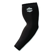 ergodyne Chill-Its 6691 Cooling Arm Sleeves with Box-Handling Grip, Polyester/Spandex, X-Large, Black, Pair (12389)