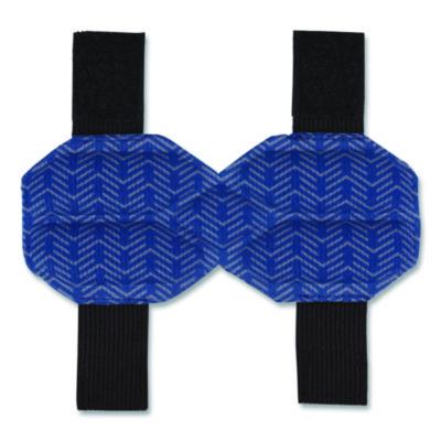 ergodyne Chill-Its 6613 Hard Hat Cooling Ratchet Pad, 5.5 x 2, Blue, 3/Pack (12449)