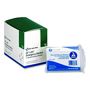 First Aid Only Aluminized Emergency Blanket, 52" x 84", 5/Box (I800)