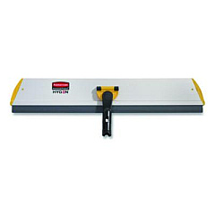 Rubbermaid Commercial HYGEN HYGEN Quick Connect S-S Frame, Squeegee, 24w x 4 1/2d, Aluminum, Yellow (Q570)