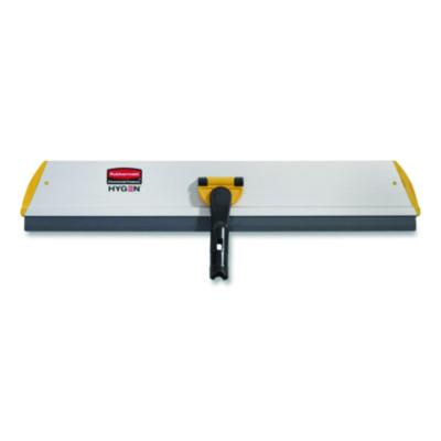 Rubbermaid Commercial HYGEN HYGEN Quick Connect S-S Frame, Squeegee, 24w x 4 1/2d, Aluminum, Yellow (Q570)