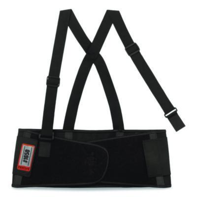 ergodyne ProFlex 1650 Economy Elastic Back Support Brace, Small, 25" to 30" Waist, Black (11092)