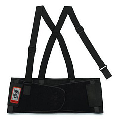 ergodyne ProFlex 1650 Economy Elastic Back Support Brace, Large, 34" to 38" Waist, Black (11094)