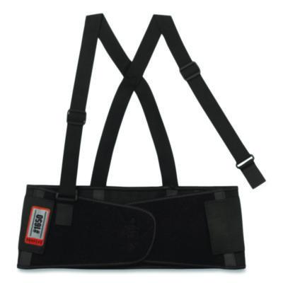 ergodyne ProFlex 1650 Economy Elastic Back Support Brace, X-Large, 38" to 42" Waist, Black (11095)