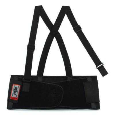 ergodyne ProFlex 1650 Economy Elastic Back Support Brace, 2X-Large, 42" to 46" Waist, Black (11096)