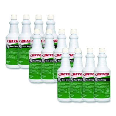 Betco Rest Stop Non-Acid Bowl and Restroom Cleaner, Floral Fresh Scent, 32 oz. Bottle, 12/Carton (0701200)