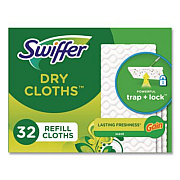 Swiffer Dry Refill Cloths. 8 x 10.4, White, 32 Box, 4 Boxes/Carton (83059)