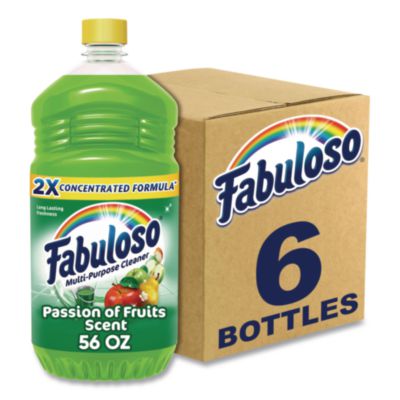 Fabuloso Multi-use Cleaner, Passion Fruit Scent, 56 oz, Bottle, 6/Carton (53043)