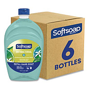 Softsoap Antibacterial Liquid Hand Soap Refill, Fresh Scent, 50 oz, Green, 6/Carton (45991)