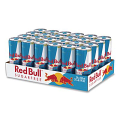 Red Bull Energy Drink, Sugar-Free, 8.4 oz Can, 24/Carton (122114)