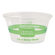 World Centric PLA Clear Portion Cups, Souffle, 2 oz, Plastic, Clear, 2,000/Carton (CPCS2S)