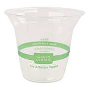 World Centric PLA Clear Cold Cups, 10 oz, Plastic, Clear, 1,000/Carton (CPCS10)