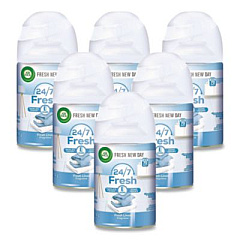 Air Wick Freshmatic Ultra Spray Refill, Fresh Linen, 5.89 oz Aerosol Spray, 6/Carton (82314CT)