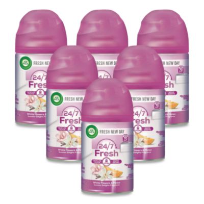 Air Wick Freshmatic Life Scents Ultra Refill, White Flowers and Melon Summer Delights, 5.89 oz Aerosol Spray, 6/Carton (91101)