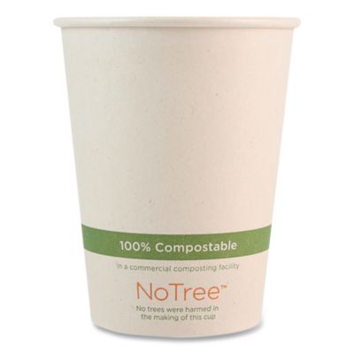 World Centric NoTree Paper Hot Cups, 12 oz, Natural, 1,000/Carton (CUSU12)