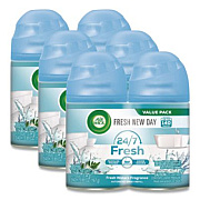 Air Wick Freshmatic Ultra Spray Refill, Fresh Waters, 5.89 oz Aerosol Spray, 2/Pack, 3 Packs/Carton (82093CT)