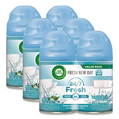 Air Wick Freshmatic Ultra Spray Refill, Fresh Waters, 5.89 oz Aerosol Spray, 2/Pack, 3 Packs/Carton (82093CT)