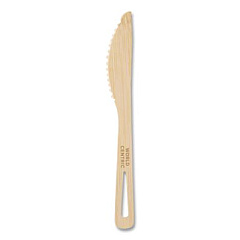 World Centric Bamboo Cutlery, Knife, Paper, Natural, 2,000/Carton (KNBB67)