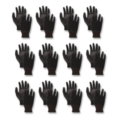 Boardwalk Palm Coated HPPE Gloves, X-Large (Size 10), Salt and Pepper/Black, 12 Pairs (0002910)