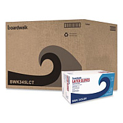 Boardwalk General-Purpose Latex Gloves, Powder-Free, Large, 4.4 mil Thick, 9.5" Long, Natural, 100/Box, 10 Boxes/Carton (345LCT)