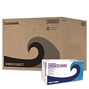 Boardwalk Powder-Free Synthetic Vinyl Gloves, Small, 4 mil Thick, 9.5" Long, Cream, 100/Box, 10 Boxes/Carton (315SCT)