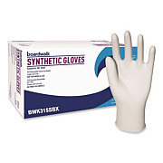 Boardwalk Powder-Free Synthetic Vinyl Gloves, Small, 4 mil Thick, 9.5" Long, Cream, 100/Box (315SBX)
