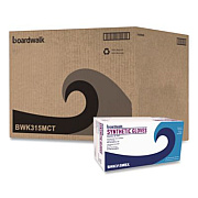 Boardwalk Powder-Free Synthetic Vinyl Gloves, Medium, 4 mil Thick, 9.5" Long, Cream, 100/Box, 10 Boxes/Carton (315MCT)