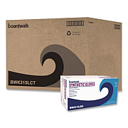 Boardwalk Powder-Free Synthetic Vinyl Gloves, Large, 4 mil Thick, 9.5" Long, Cream, 100/Box, 10 Boxes/Carton (315LCT)