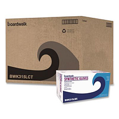 Boardwalk Powder-Free Synthetic Vinyl Gloves, Large, 4 mil Thick, 9.5" Long, Cream, 100/Box, 10 Boxes/Carton (315LCT)