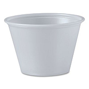 SOLO Portion Containers, 2.5 oz, Plastic, Translucent, 2,500/Carton (P250N)