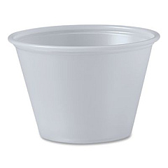 SOLO Portion Containers, 2.5 oz, Plastic, Translucent, 2,500/Carton (P250N)