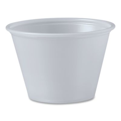SOLO Portion Containers, 2.5 oz, Plastic, Translucent, 2,500/Carton (P250N)