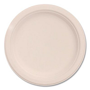 Dart Compostable Molded Fiber Dinnerware, ProPlanet Seal, Plate, 6" dia, Natural, 1,000/Carton (6FBRP1)