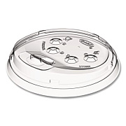 Dart Prima Strawless Plastic Lids, Fits 30 oz to 32 oz Cold Cups, Clear, 100/Sleeve, 12 Sleeves/Carton (P3032RSL)