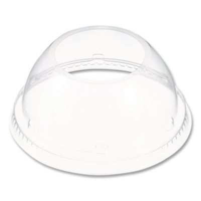 Dart Dome-Top Sundae/Cold Cup Lids, Fits 12 oz to 24 oz Cold Cups, Plastic, Clear, 1,000/Carton (16LCDHX)