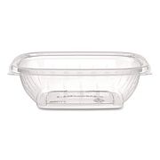 Dart Square Plastic Bowls, 8 oz, 8.5 x 8.5 x 1.51, Clear, Plastic, 63 Bowls/Sleeve, 8 Sleeves/Carton (C8SB)