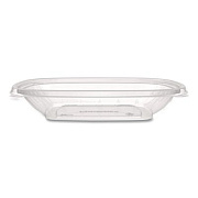 Dart Square Plastic Bowls, 24 oz, 5 x 5 x 1.99, Clear, Plastic, 63 Bowls/Sleeve, 4 Sleeves/Carton (C24SB)