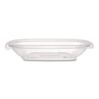 Dart Square Plastic Bowls, 24 oz, 5 x 5 x 1.99, Clear, Plastic, 63 Bowls/Sleeve, 4 Sleeves/Carton (C24SB)