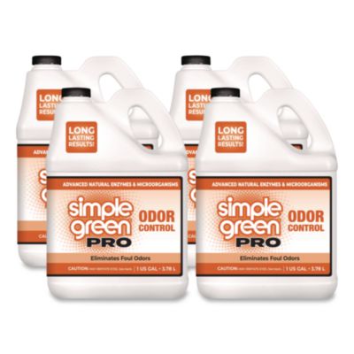 Simple Green Pro Odor Control, Lemongrass Eucalyptus, 1 gal Bottle, 4/Carton (0704128)